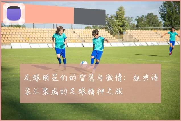 足球明星们的智慧与激情：经典语录汇聚成的足球精神之旅